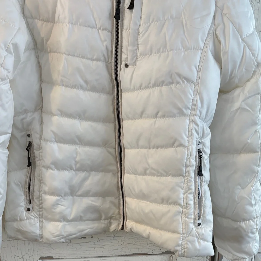 Women's Southpole white ski/puffer jacket - Picture 3 of 9